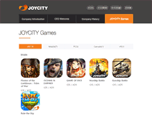 Tablet Screenshot of joycity.com
